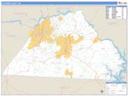 Catawba County, NC <br /> Wall Map <br /> Zip Code <br /> Basic Style 2025 Map