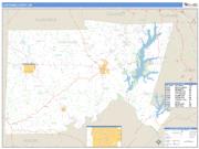 Chatham County, NC <br /> Wall Map <br /> Zip Code <br /> Basic Style 2025 Map