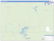 Clay County, NC <br /> Wall Map <br /> Zip Code <br /> Basic Style 2025 Map