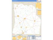 Duplin County, NC <br /> Wall Map <br /> Zip Code <br /> Basic Style 2025 Map