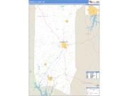 Granville County, NC <br /> Wall Map <br /> Zip Code <br /> Basic Style 2025 Map