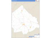 Greene County, NC <br /> Wall Map <br /> Zip Code <br /> Basic Style 2025 Map
