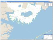 Hyde County, NC <br /> Wall Map <br /> Zip Code <br /> Basic Style 2025 Map