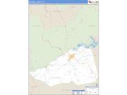 McDowell County, NC <br /> Wall Map <br /> Zip Code <br /> Basic Style 2025 Map