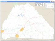 Polk County, NC <br /> Wall Map <br /> Zip Code <br /> Basic Style 2025 Map