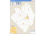 Robeson County, NC <br /> Wall Map <br /> Zip Code <br /> Basic Style 2025 Map