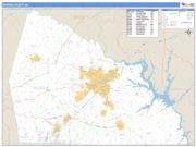 Rowan County, NC <br /> Wall Map <br /> Zip Code <br /> Basic Style 2025 Map