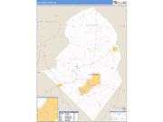 Scotland County, NC <br /> Wall Map <br /> Zip Code <br /> Basic Style 2025 Map
