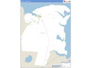 Tyrrell County, NC <br /> Wall Map <br /> Zip Code <br /> Basic Style 2025 Map