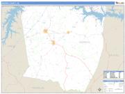 Warren County, NC <br /> Wall Map <br /> Zip Code <br /> Basic Style 2025 Map
