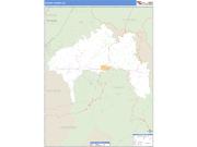 Yancey County, NC <br /> Wall Map <br /> Zip Code <br /> Basic Style 2025 Map