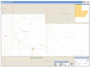 Adams County, ND <br /> Wall Map <br /> Zip Code <br /> Basic Style 2025 Map