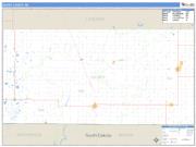 Dickey County, ND <br /> Wall Map <br /> Zip Code <br /> Basic Style 2025 Map