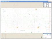La Moure County, ND <br /> Wall Map <br /> Zip Code <br /> Basic Style 2025 Map