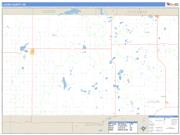 Logan County, ND <br /> Wall Map <br /> Zip Code <br /> Basic Style 2025 Map