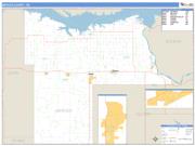 Mercer County, ND <br /> Wall Map <br /> Zip Code <br /> Basic Style 2025 Map