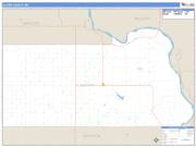 Oliver County, ND <br /> Wall Map <br /> Zip Code <br /> Basic Style 2025 Map
