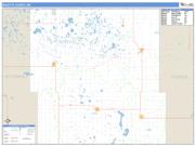 Rolette County, ND <br /> Wall Map <br /> Zip Code <br /> Basic Style 2025 Map