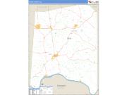 Adams County, OH <br /> Wall Map <br /> Zip Code <br /> Basic Style 2025 Map