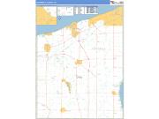 Ashtabula County, OH <br /> Wall Map <br /> Zip Code <br /> Basic Style 2025 Map