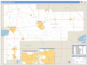 Auglaize County, OH <br /> Wall Map <br /> Zip Code <br /> Basic Style 2025 Map