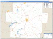 Carroll County, OH <br /> Wall Map <br /> Zip Code <br /> Basic Style 2025 Map