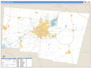Clark County, OH <br /> Wall Map <br /> Zip Code <br /> Basic Style 2025 Map