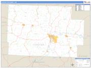Coshocton County, OH <br /> Wall Map <br /> Zip Code <br /> Basic Style 2025 Map