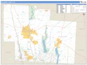 Delaware County, OH <br /> Wall Map <br /> Zip Code <br /> Basic Style 2025 Map