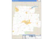 Fairfield County, OH <br /> Wall Map <br /> Zip Code <br /> Basic Style 2025 Map