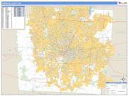 Franklin County, OH <br /> Wall Map <br /> Zip Code <br /> Basic Style 2025 Map