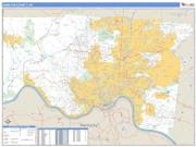 Hamilton County, OH <br /> Wall Map <br /> Zip Code <br /> Basic Style 2025 Map