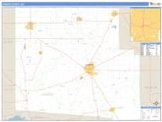 Hardin County, OH <br /> Wall Map <br /> Zip Code <br /> Basic Style 2025 Map