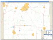 Huron County, OH <br /> Wall Map <br /> Zip Code <br /> Basic Style 2025 Map
