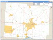 Licking County, OH <br /> Wall Map <br /> Zip Code <br /> Basic Style 2025 Map