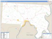Meigs County, OH <br /> Wall Map <br /> Zip Code <br /> Basic Style 2025 Map