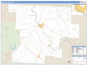 Morgan County, OH <br /> Wall Map <br /> Zip Code <br /> Basic Style 2025 Map