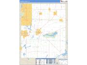 Portage County, OH <br /> Wall Map <br /> Zip Code <br /> Basic Style 2025 Map