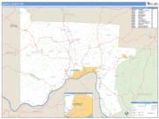 Scioto County, OH <br /> Wall Map <br /> Zip Code <br /> Basic Style 2025 Map