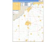 Wood County, OH <br /> Wall Map <br /> Zip Code <br /> Basic Style 2025 Map