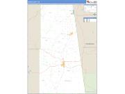 Adair County, OK <br /> Wall Map <br /> Zip Code <br /> Basic Style 2025 Map
