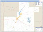 Atoka County, OK <br /> Wall Map <br /> Zip Code <br /> Basic Style 2025 Map