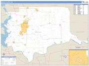 Bryan County, OK <br /> Wall Map <br /> Zip Code <br /> Basic Style 2025 Map