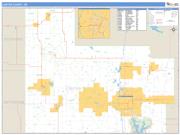 Carter County, OK <br /> Wall Map <br /> Zip Code <br /> Basic Style 2025 Map