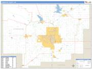 Comanche County, OK <br /> Wall Map <br /> Zip Code <br /> Basic Style 2025 Map