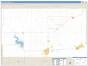 Custer County, OK <br /> Wall Map <br /> Zip Code <br /> Basic Style 2025 Map