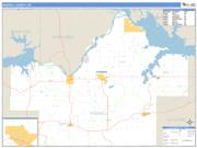 Haskell County, OK <br /> Wall Map <br /> Zip Code <br /> Basic Style 2025 Map