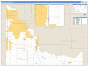 McClain County, OK <br /> Wall Map <br /> Zip Code <br /> Basic Style 2025 Map