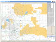 Oklahoma County, OK <br /> Wall Map <br /> Zip Code <br /> Basic Style 2025 Map