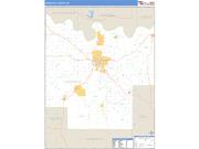 Pontotoc County, OK <br /> Wall Map <br /> Zip Code <br /> Basic Style 2025 Map